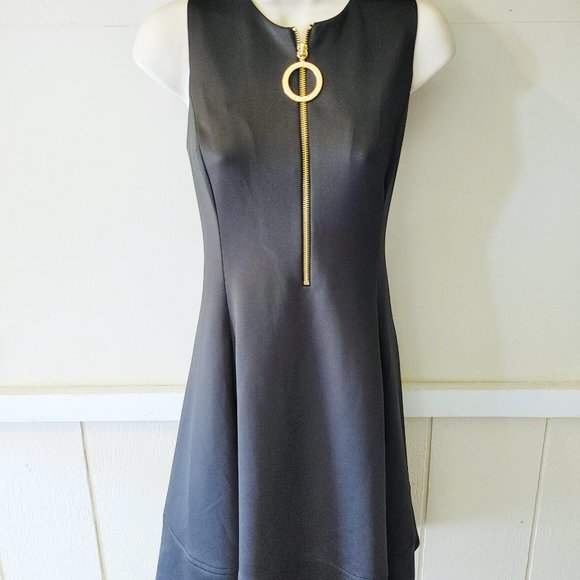 NWT DKNY Black Fit & Flare Sleeveless Dress